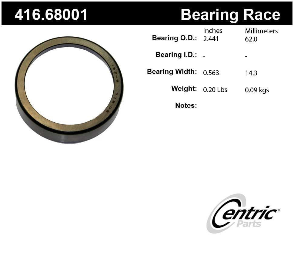 Frt Outer Race  Centric Parts  416.68001