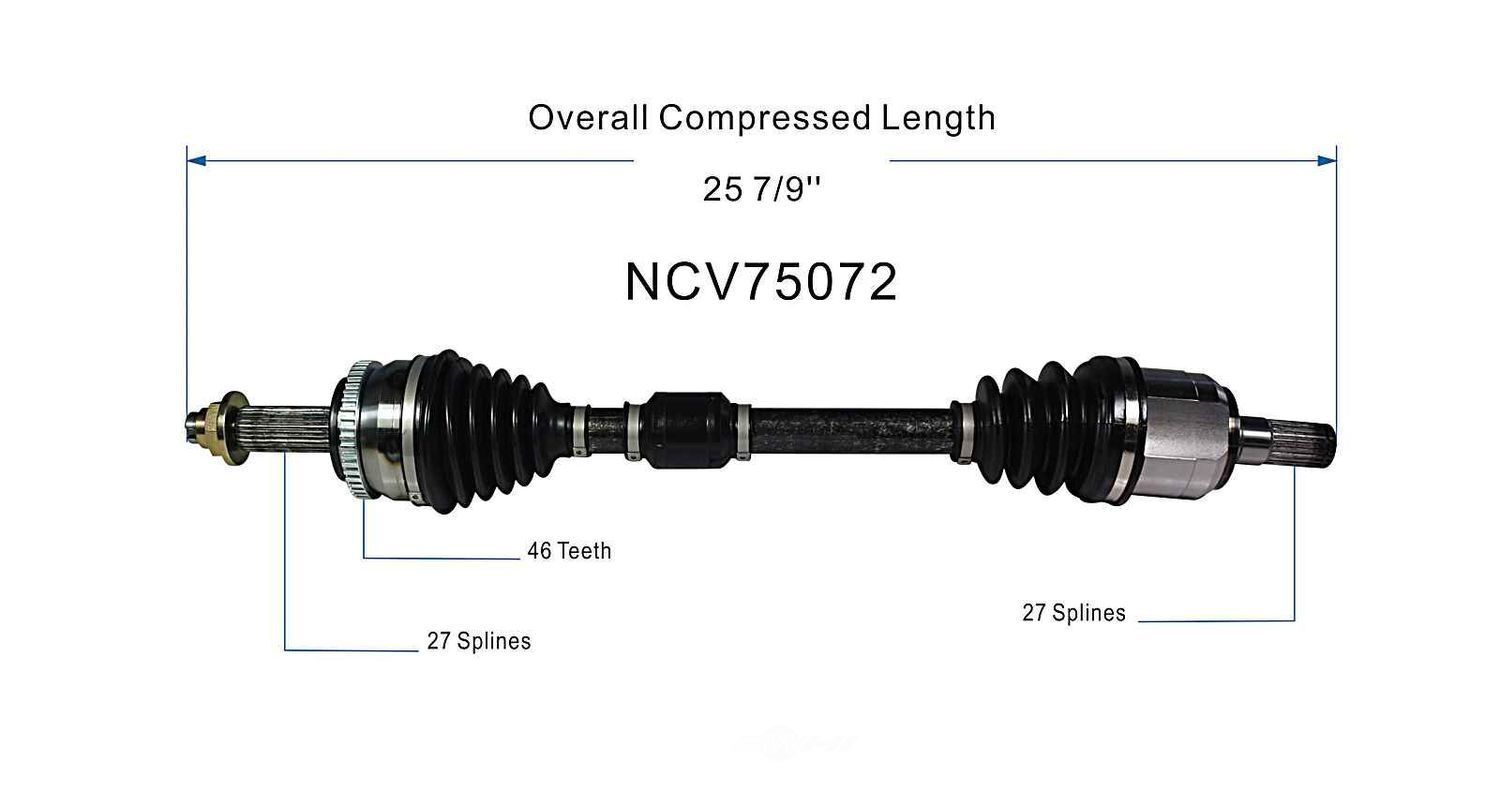 Left New CV Complete Assy   GSP North America   NCV75072