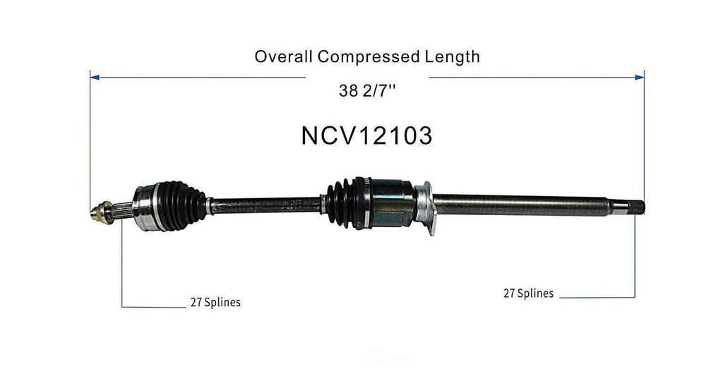 Right New CV Complete Assy   GSP North America   NCV12103