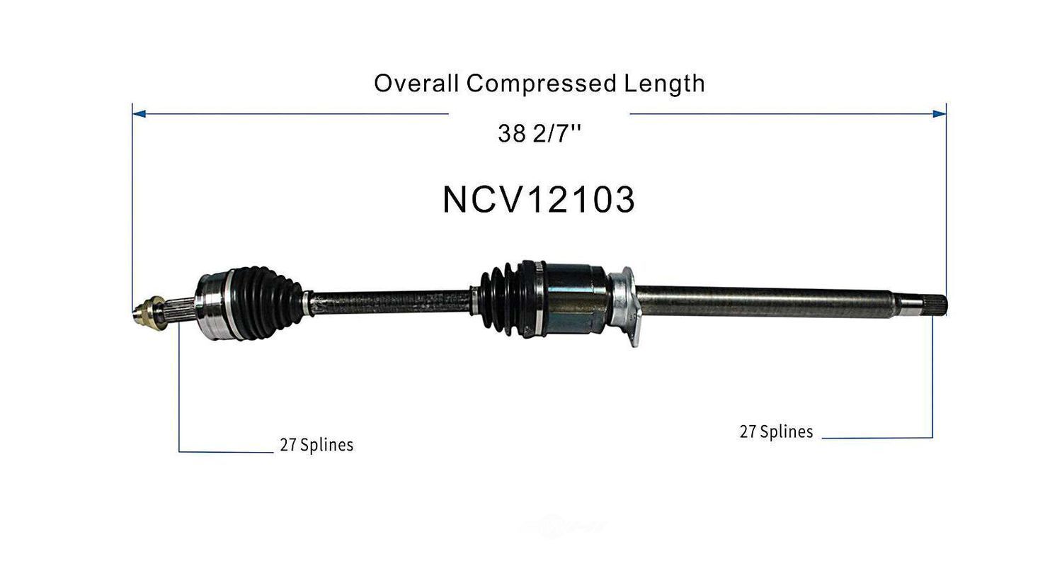 Right New CV Complete Assy   GSP North America   NCV12103