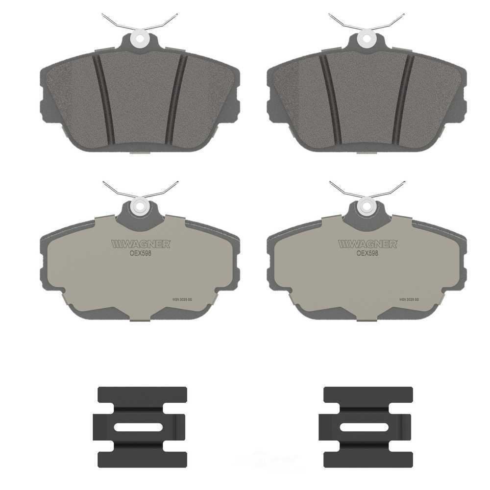 Frt Premium Ceramic Brake Pads  Wagner  OEX598