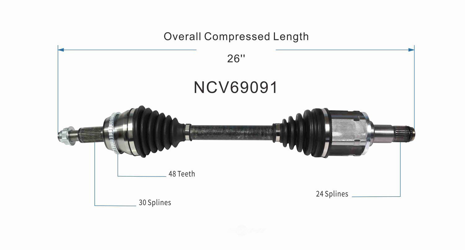 Left New CV Complete Assy   GSP North America   NCV69091