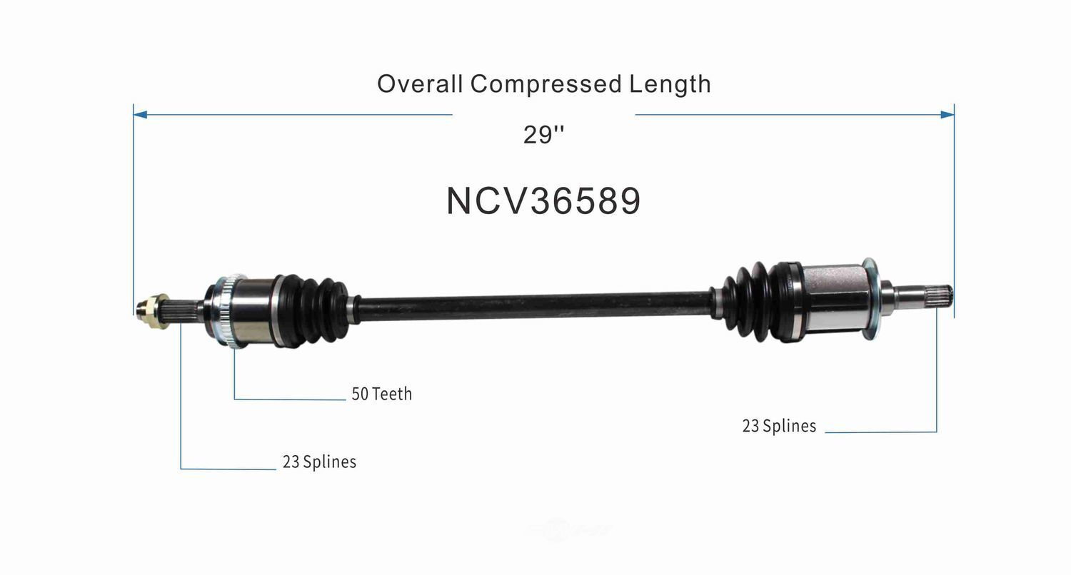Right New CV Complete Assy   GSP North America   NCV36589