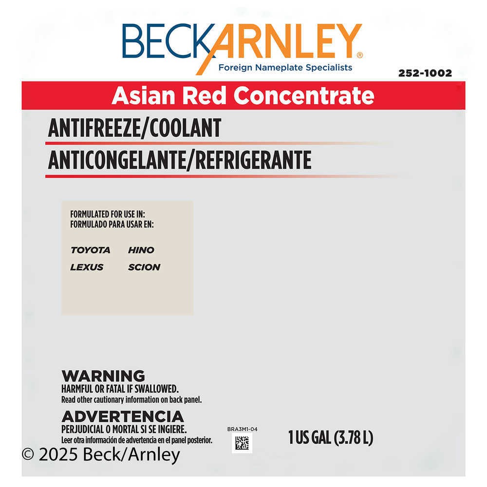 Anti-Freeze  Beck/Arnley  252-1002