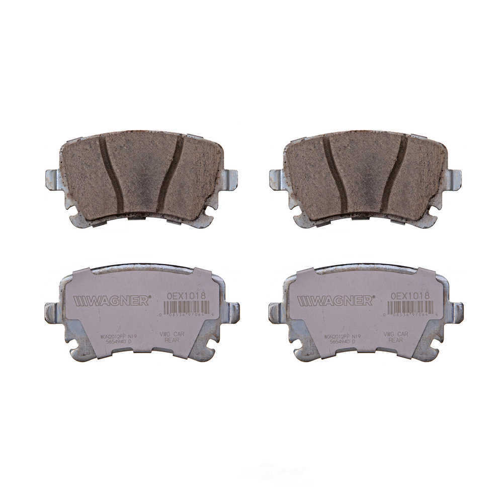 Rr Premium Ceramic Brake Pads  Wagner  OEX1018
