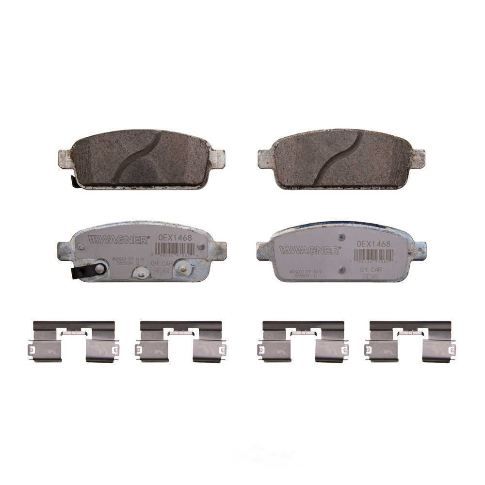 Rr Premium Ceramic Brake Pads  Wagner  OEX1468