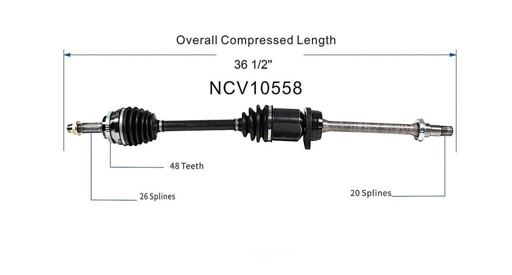Right New CV Complete Assy   GSP North America   NCV10558