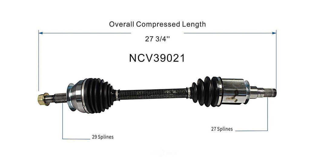 Axle Shaft Assy- CV Shaft   GSP North America   NCV39021