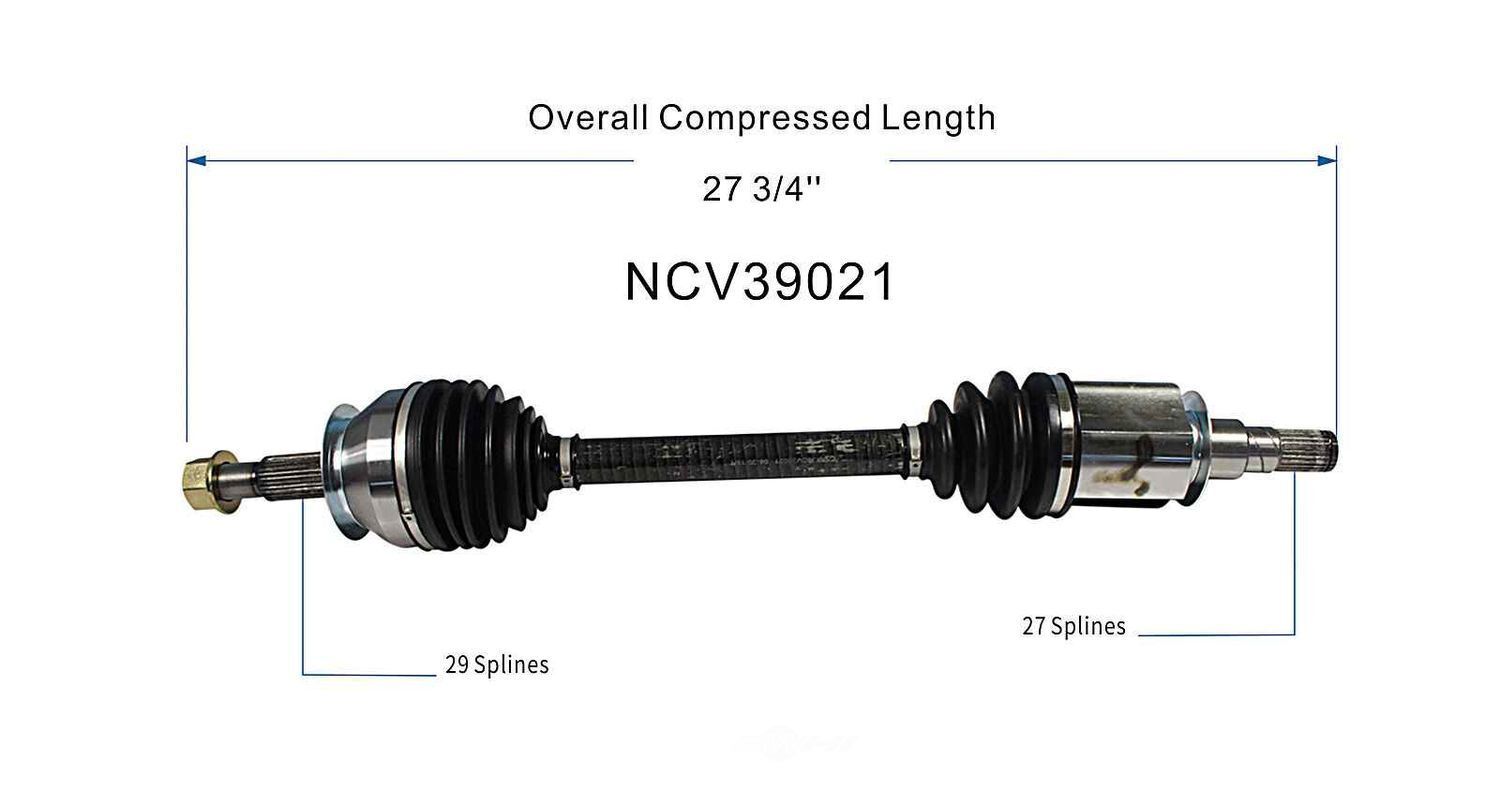 Axle Shaft Assy- CV Shaft   GSP North America   NCV39021