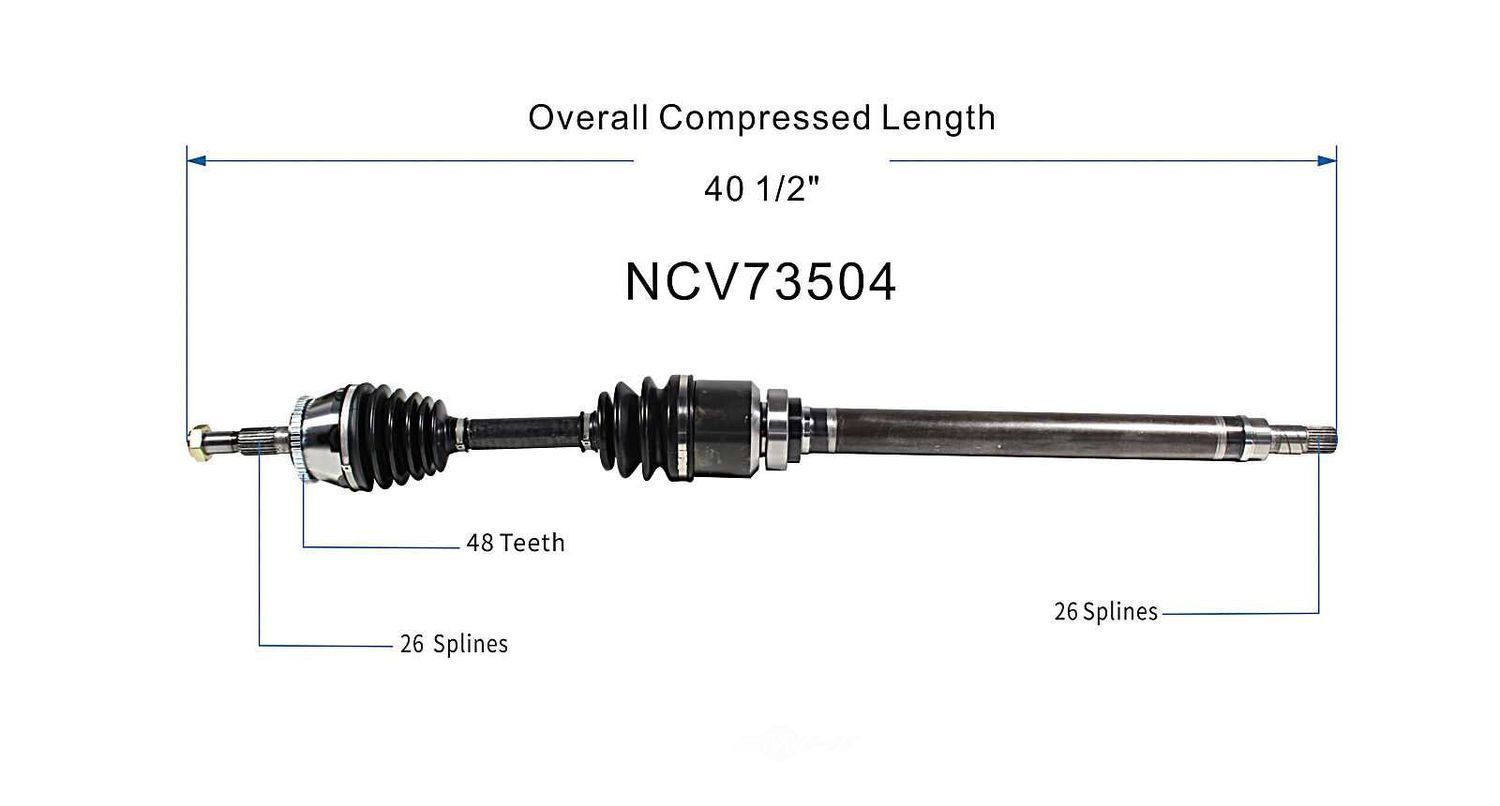 Right New CV Complete Assy   GSP North America   NCV73504