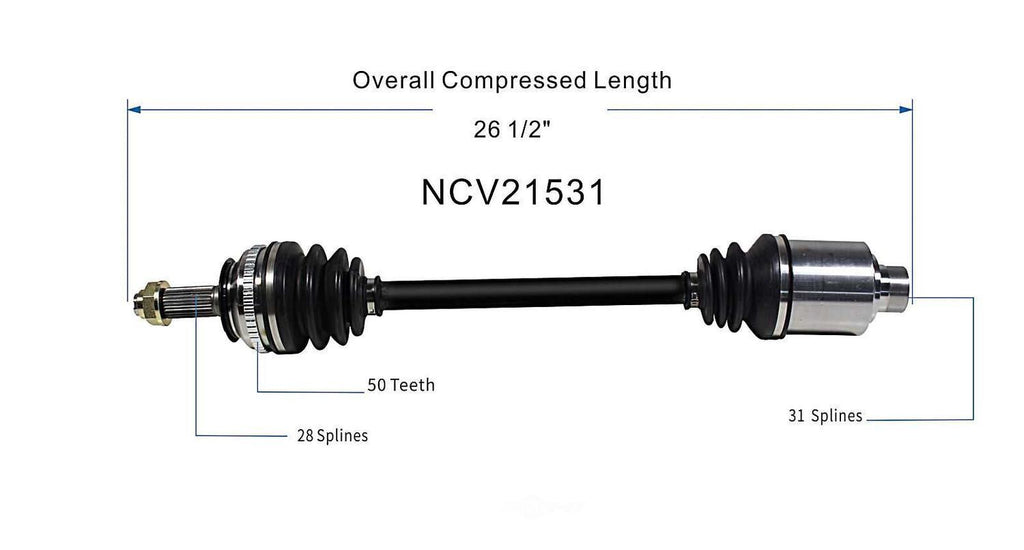 Left New CV Complete Assy   GSP North America   NCV21531