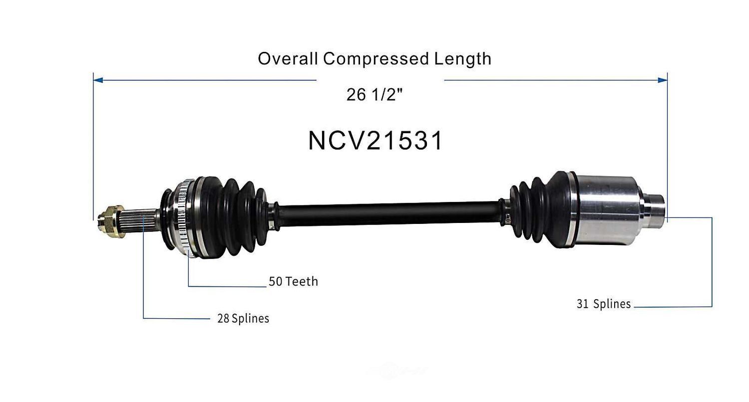Left New CV Complete Assy   GSP North America   NCV21531