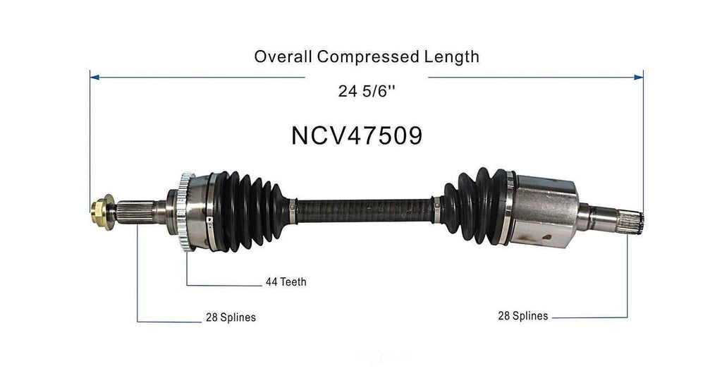 Left New CV Complete Assy   GSP North America   NCV47509