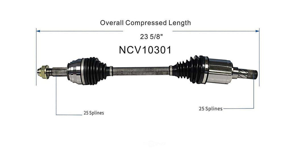 Left New CV Complete Assy   GSP North America   NCV10301