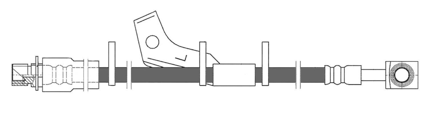 Frt Brake Hose  Centric Parts  150.62170