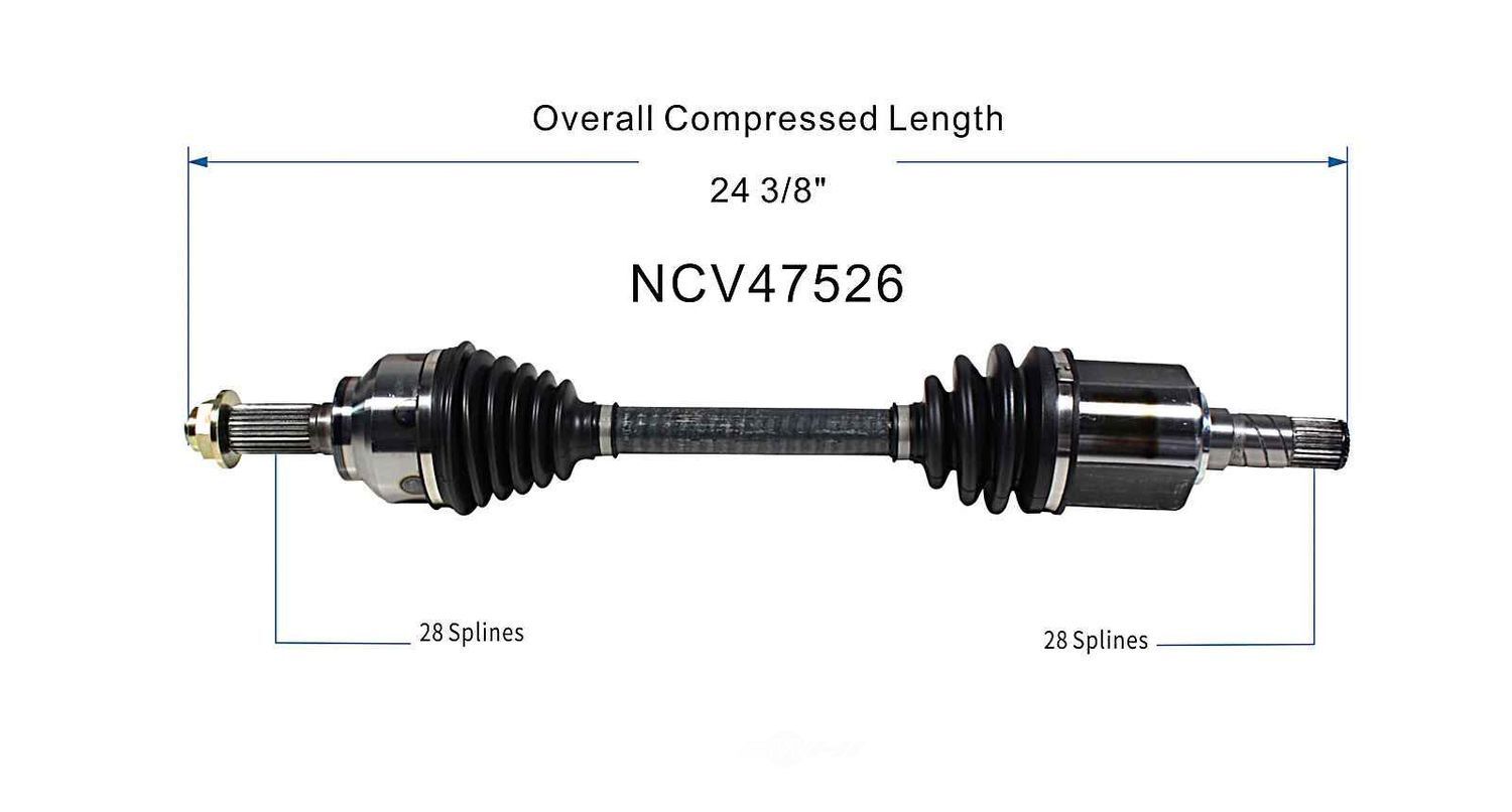 Left New CV Complete Assy   GSP North America   NCV47526