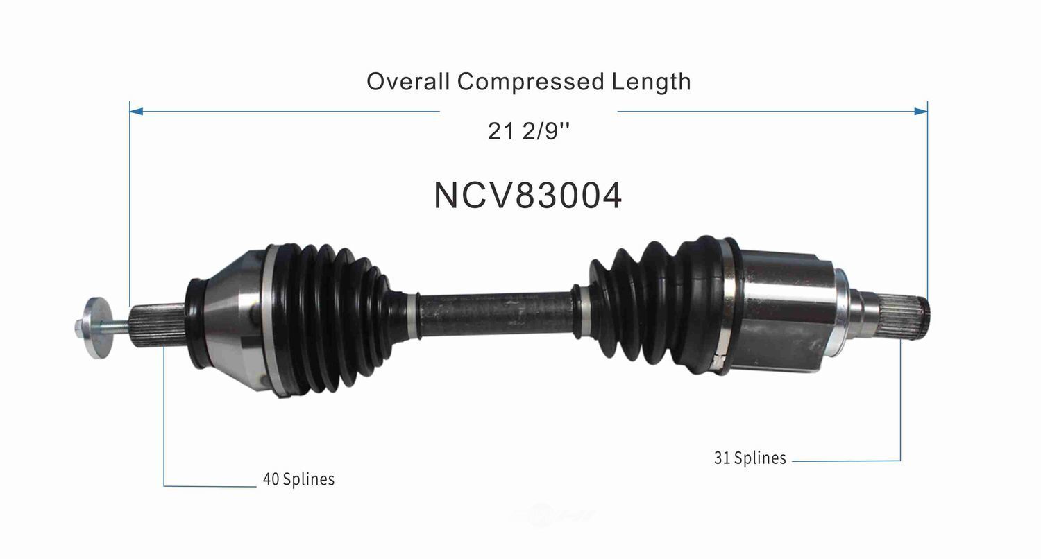 Left New CV Complete Assy   GSP North America   NCV83004