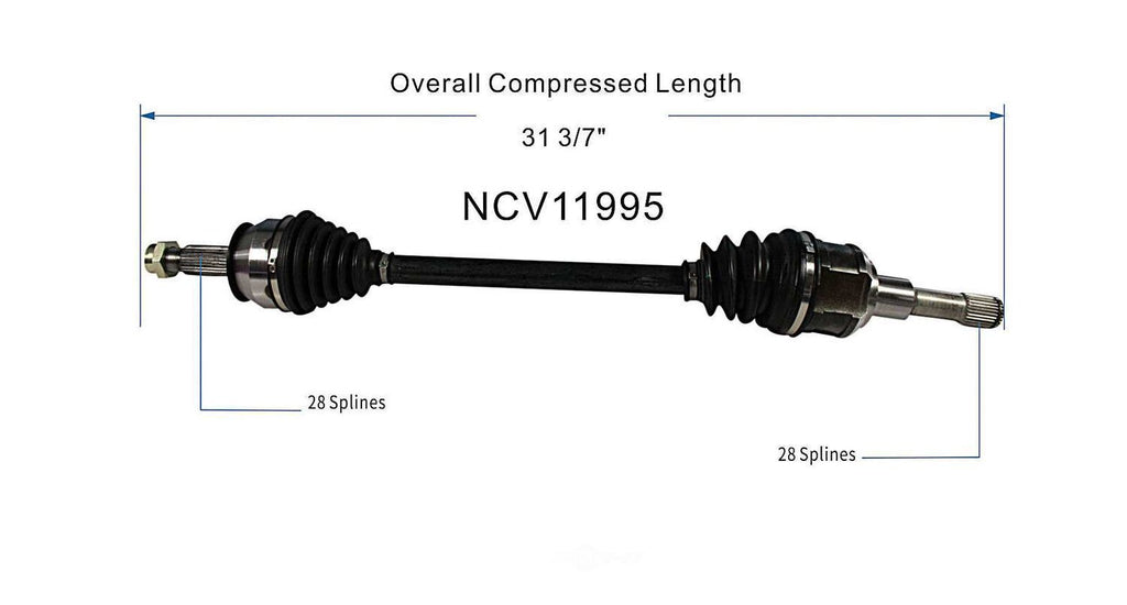 Axle Shaft Assy- CV Shaft   GSP North America   NCV11995