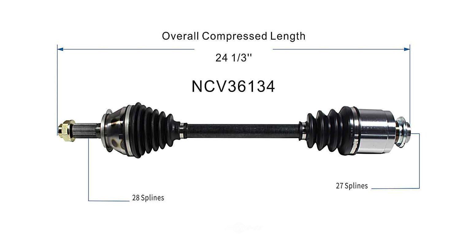 Right New CV Complete Assy   GSP North America   NCV36134