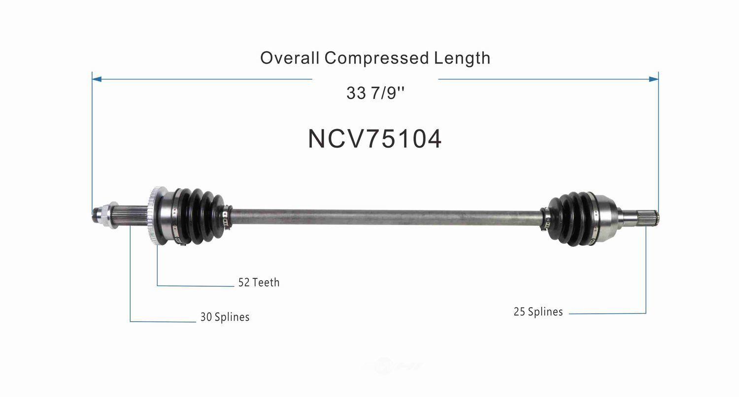 Right New CV Complete Assy   GSP North America   NCV75104