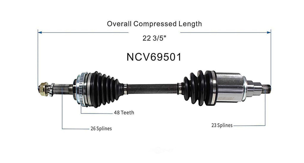 Left New CV Complete Assy   GSP North America   NCV69501