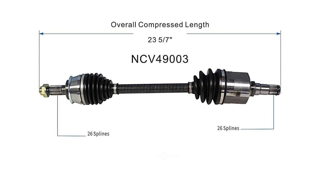 Left New CV Complete Assy   GSP North America   NCV49003