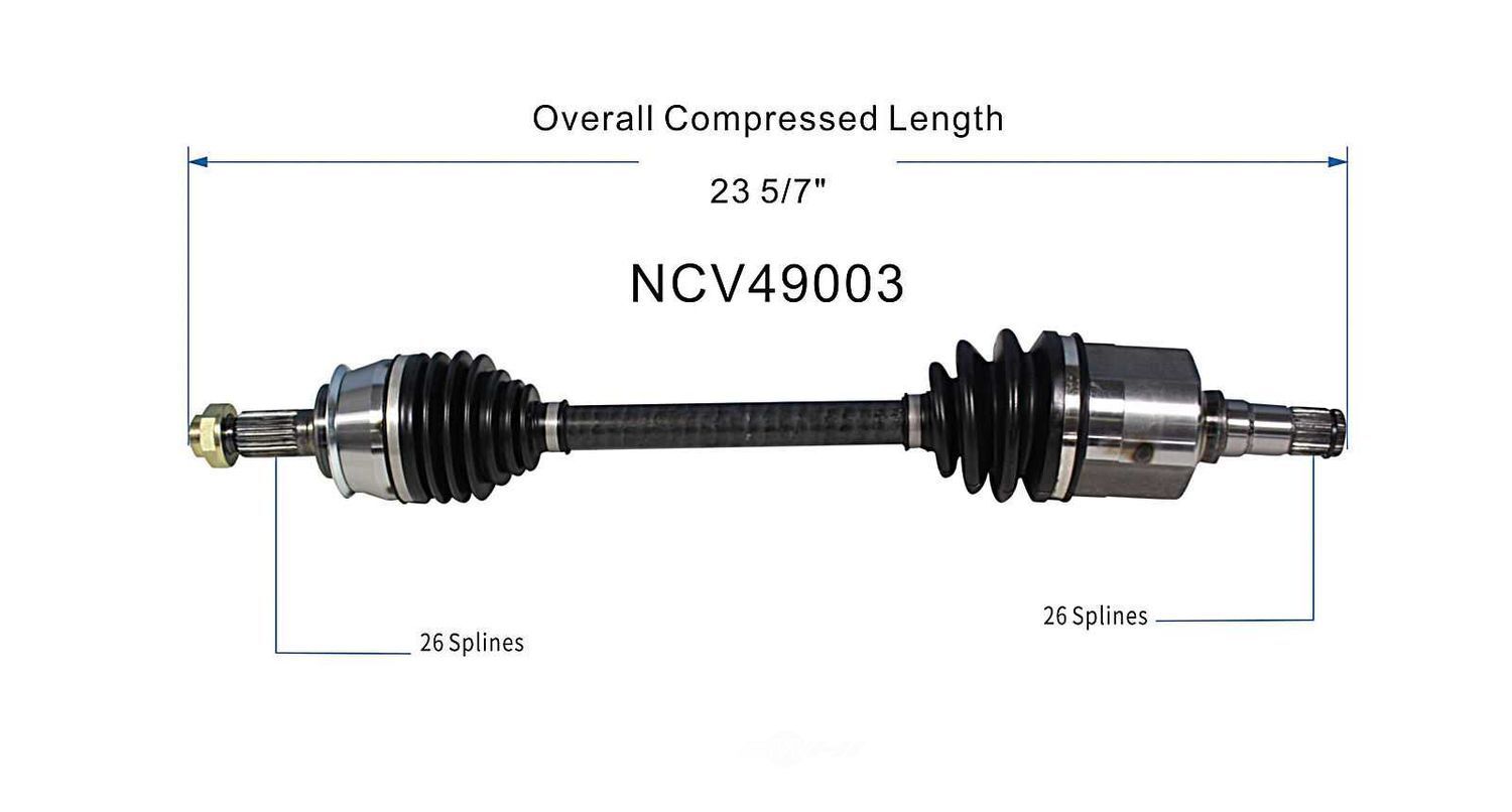 Left New CV Complete Assy   GSP North America   NCV49003