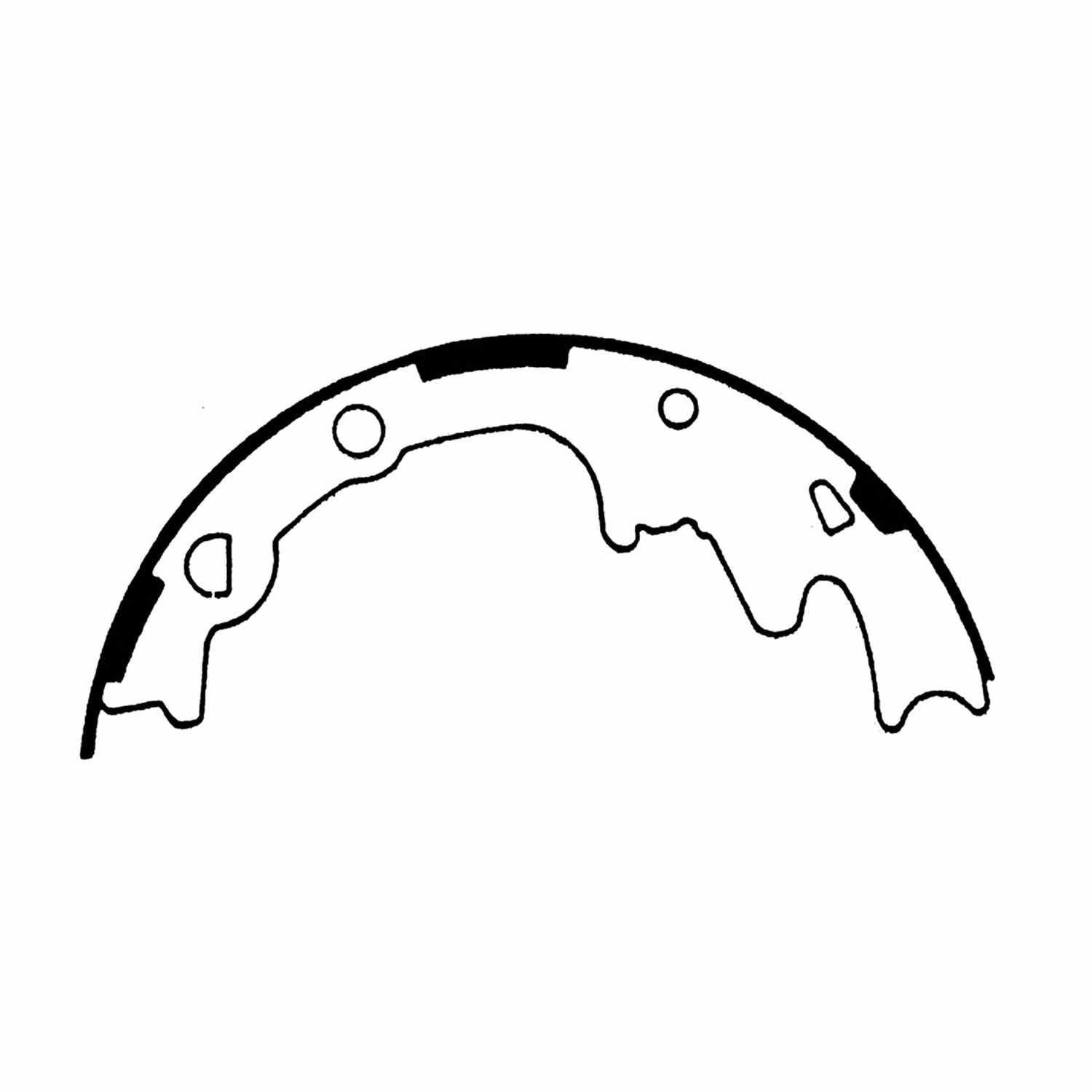 Rr Premium Brake Shoes  Centric Parts  111.05690