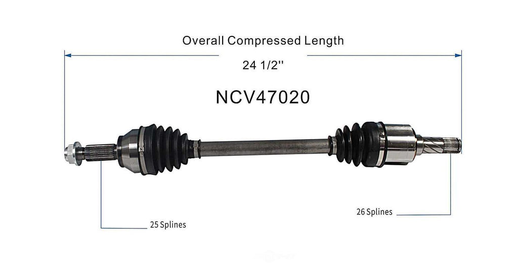 Left New CV Complete Assy   GSP North America   NCV47020