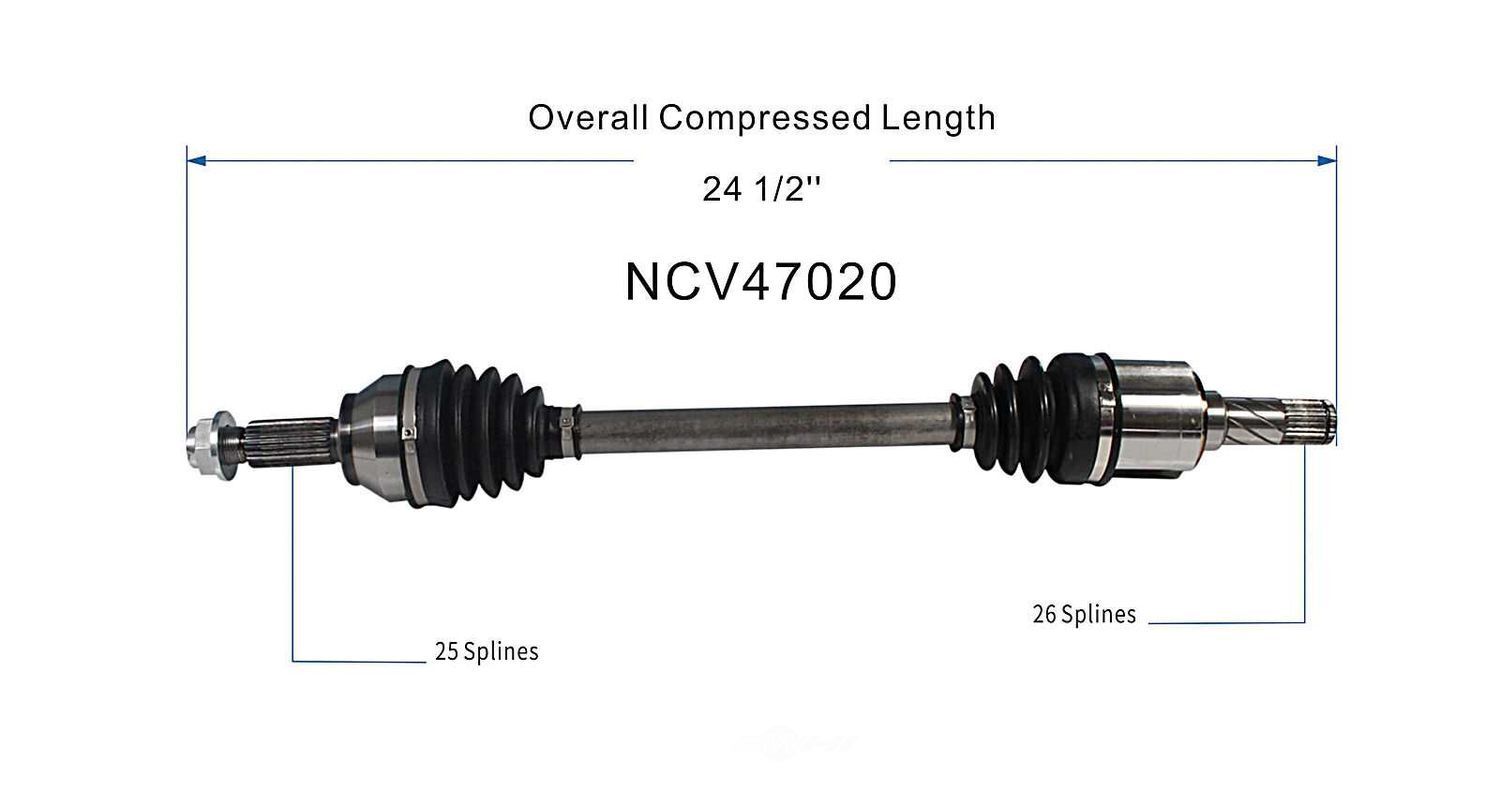 Left New CV Complete Assy   GSP North America   NCV47020