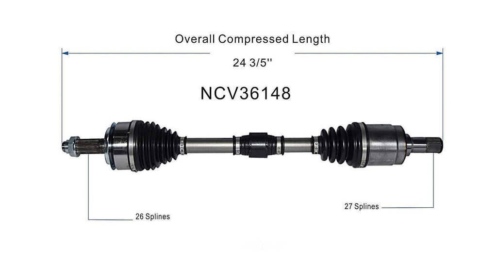 Left New CV Complete Assy   GSP North America   NCV36148