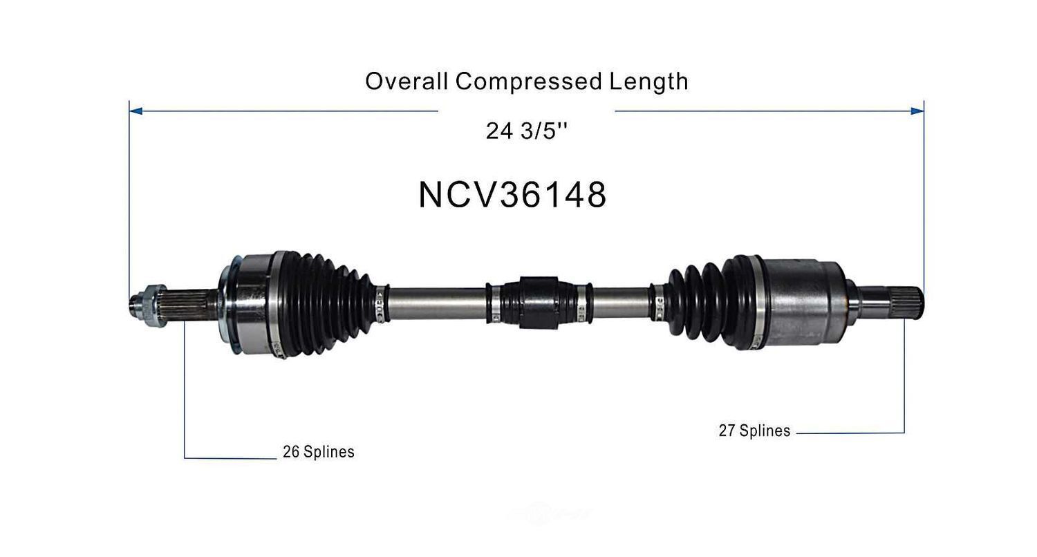 Left New CV Complete Assy   GSP North America   NCV36148