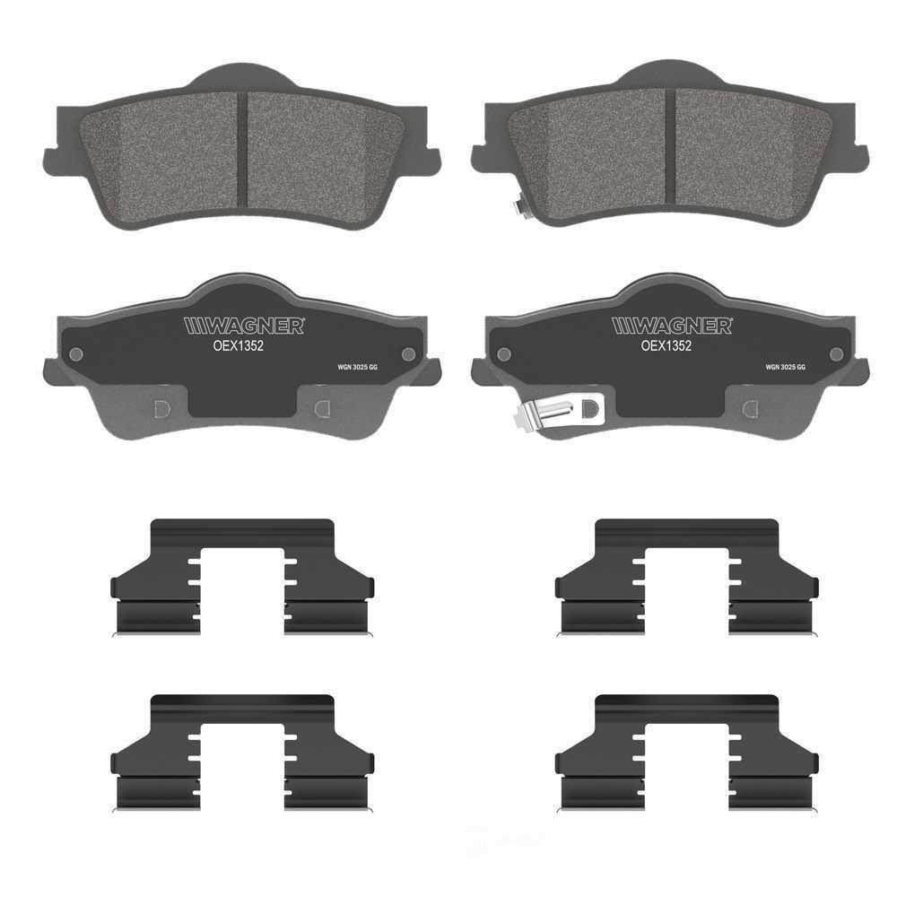 Rr Premium Ceramic Brake Pads  Wagner  OEX1352