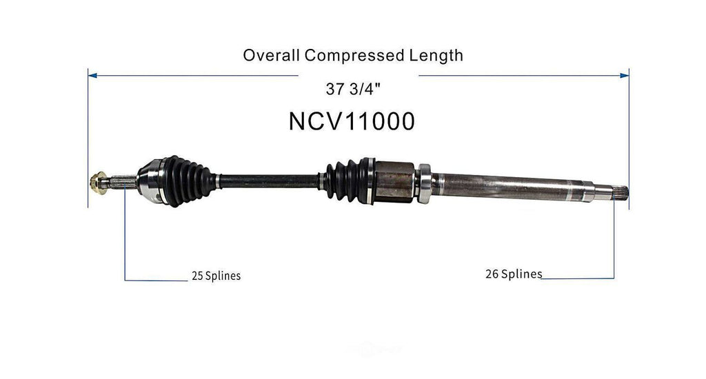 Right New CV Complete Assy   GSP North America   NCV11000