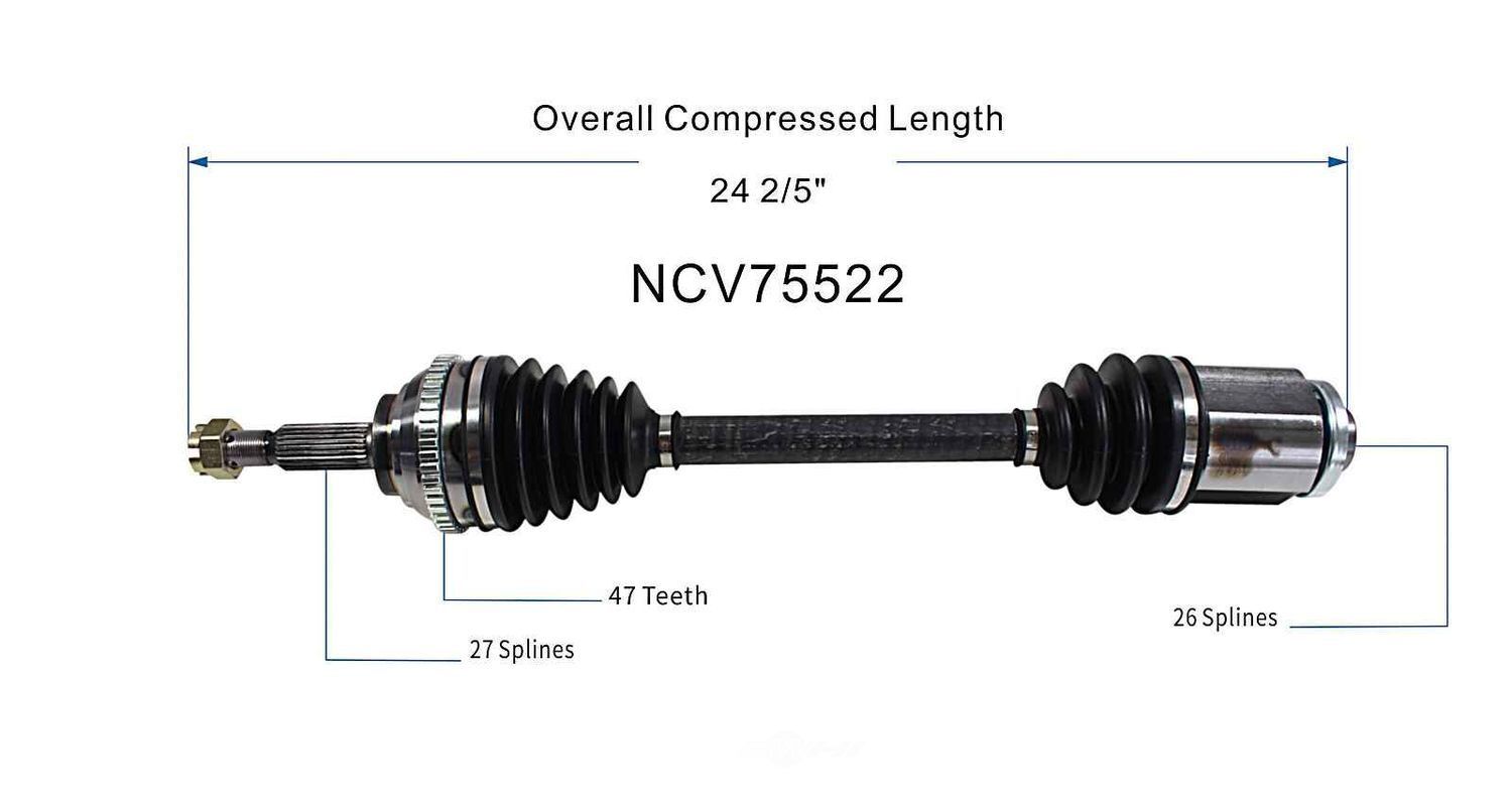 Right New CV Complete Assy   GSP North America   NCV75522