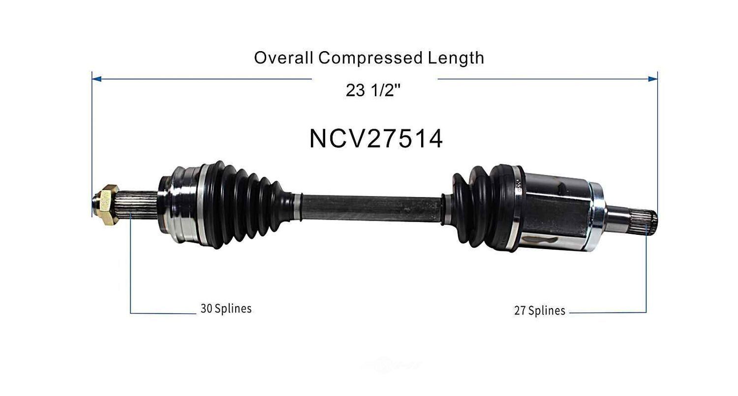 Left New CV Complete Assy   GSP North America   NCV27514