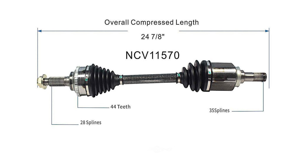 Left New CV Complete Assy   GSP North America   NCV11570