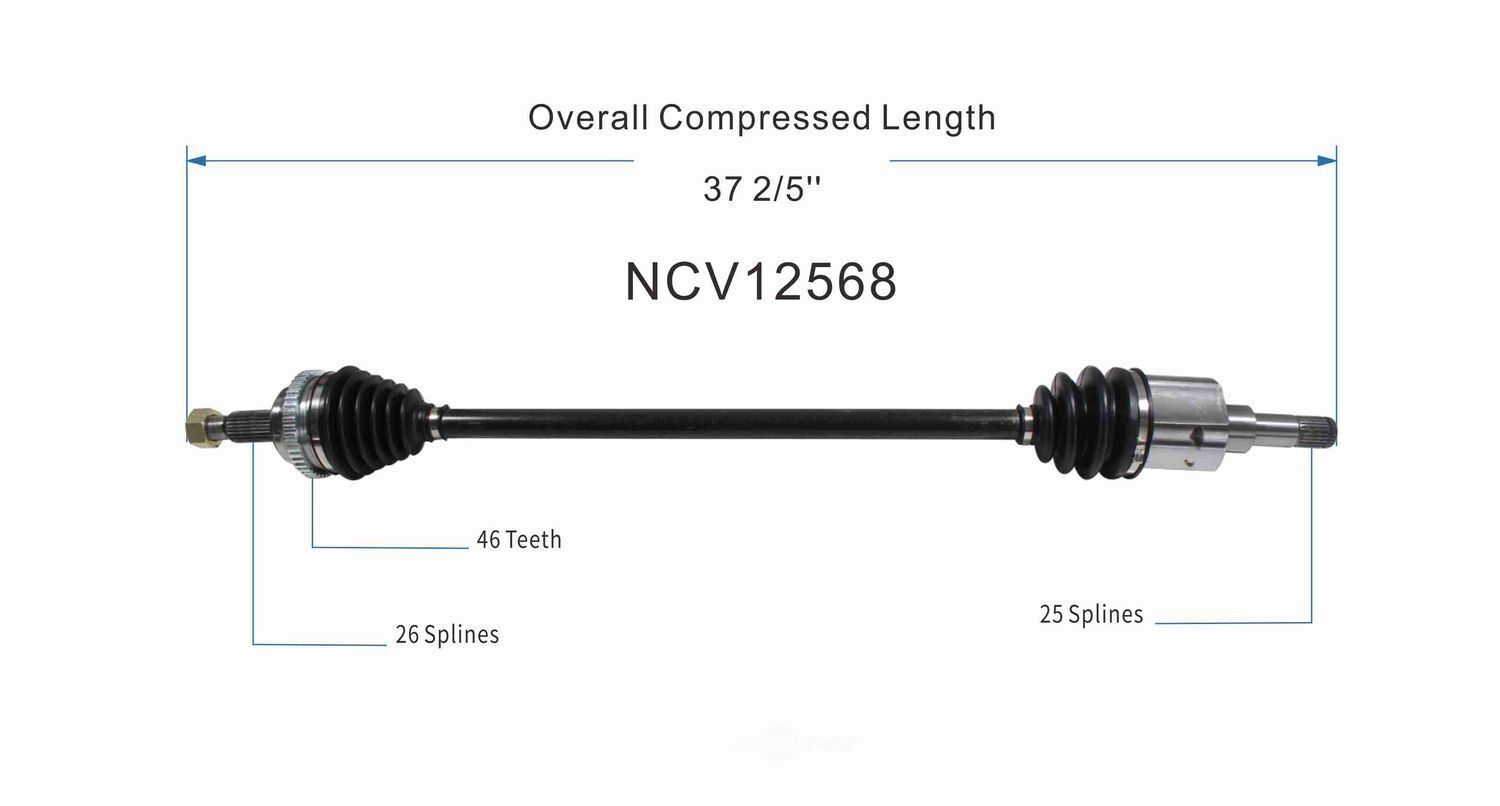 Right New CV Complete Assy   GSP North America   NCV12568