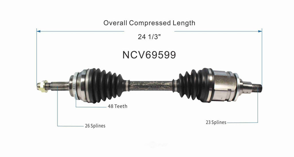 Left New CV Complete Assy   GSP North America   NCV69599
