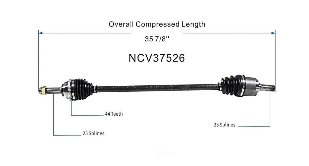 Right New CV Complete Assy   GSP North America   NCV37526