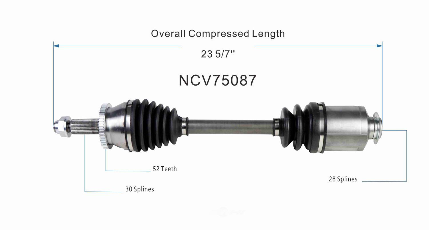 Right New CV Complete Assy   GSP North America   NCV75087