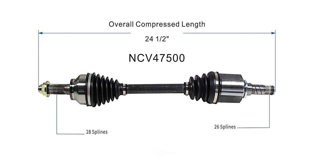 Left New CV Complete Assy   GSP North America   NCV47500