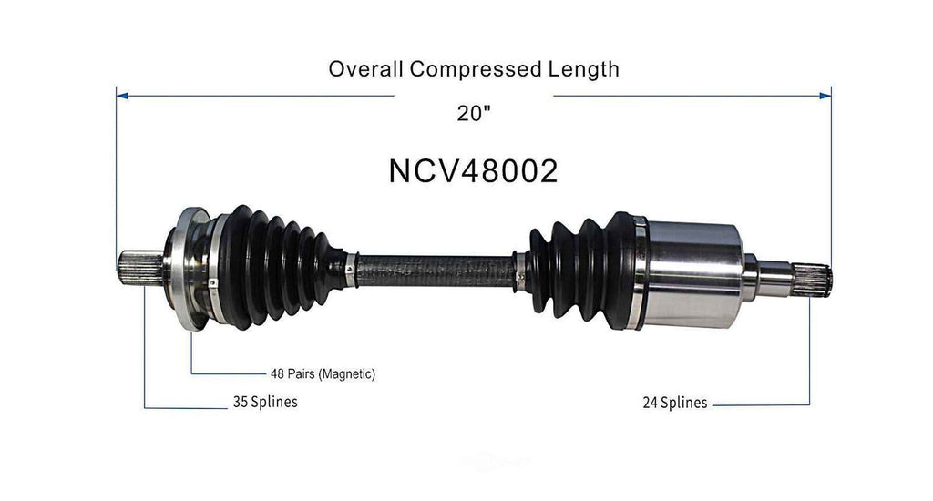 Right New CV Complete Assy   GSP North America   NCV48002