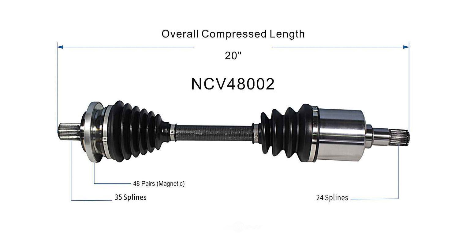 Right New CV Complete Assy   GSP North America   NCV48002