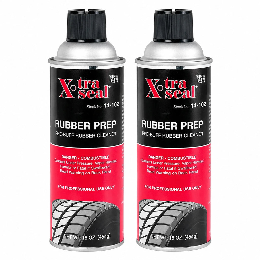 Xtra Seal 14-102 Rubber Prep Pre-Buff Cleaner Aerosol 16oz - 2 Can Bundle