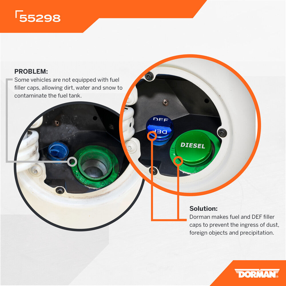 Fuel Cap  Dorman/Help  55298