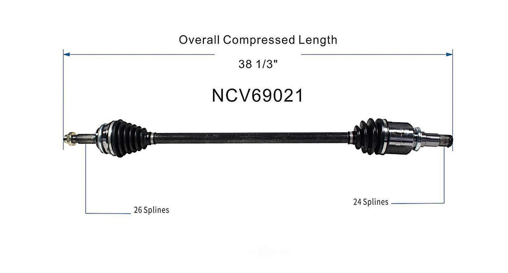 Right New CV Complete Assy   GSP North America   NCV69021
