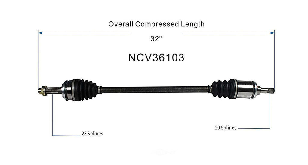 Right New CV Complete Assy   GSP North America   NCV36103