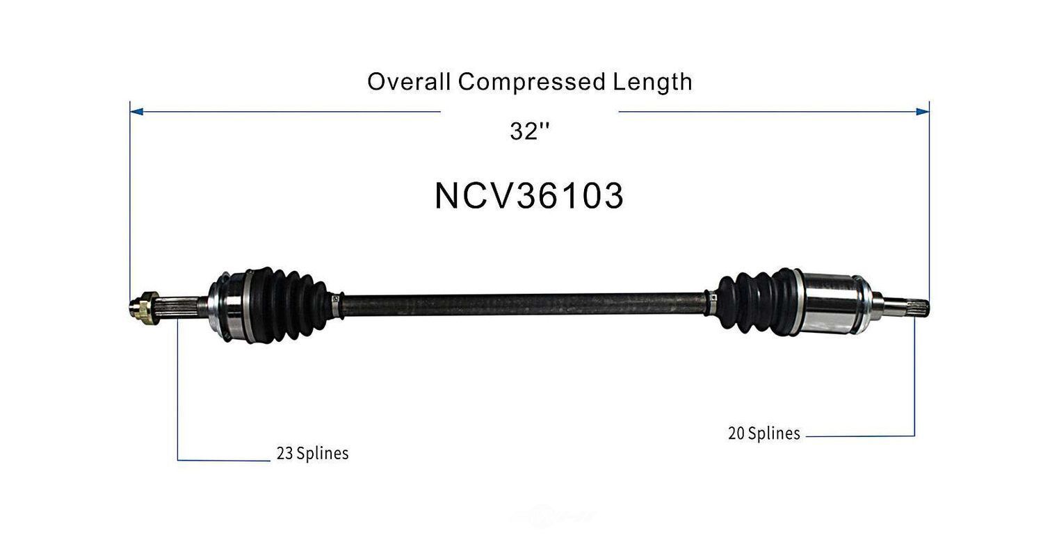 Right New CV Complete Assy   GSP North America   NCV36103