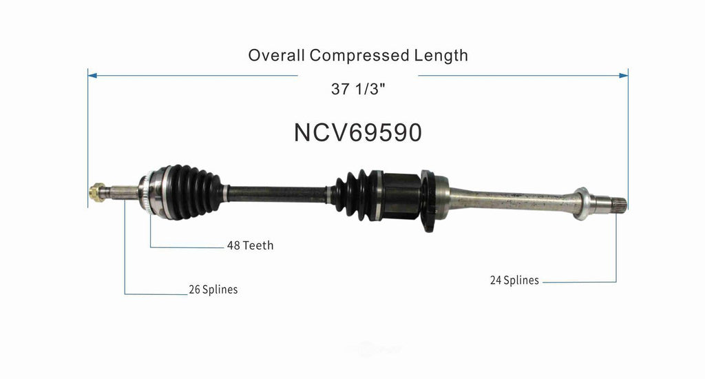 Right New CV Complete Assy   GSP North America   NCV69590